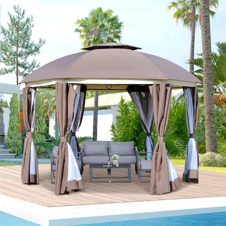 12 colių x 12 colių apvali patio pavėsinė