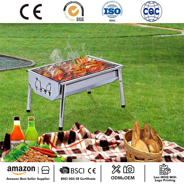 Nešiojama BBQ Grill Maža kempingo kepsninė