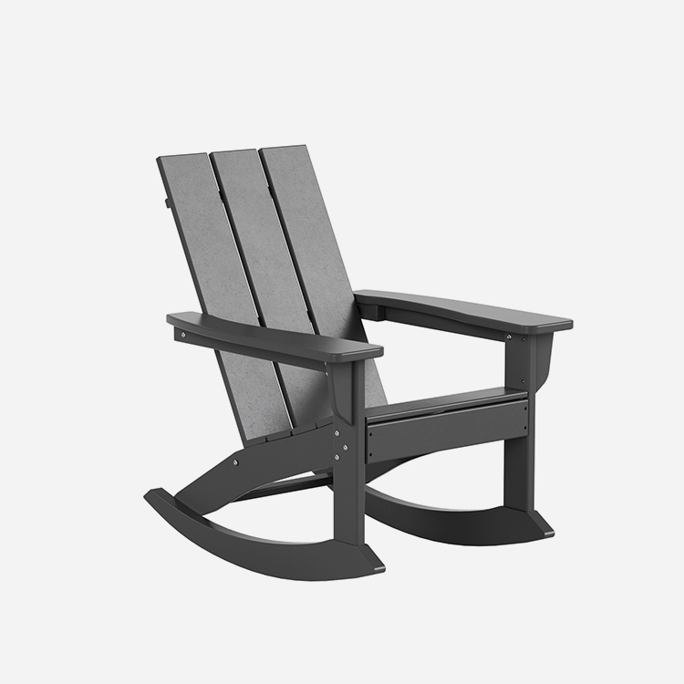 Šiuolaikinės Adirondack plastikinės supamosios kėdės