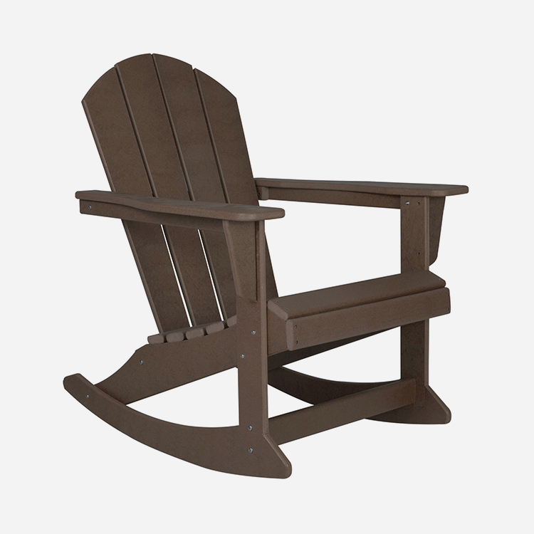 Lauko plastikinė Adirondack supama kėdė